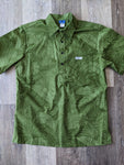 All Forest Green Floral Aloha Shirt