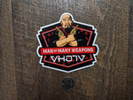 "Man of Many Weapons" Slap Sticker