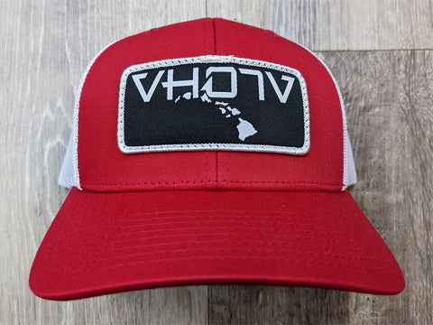 Snapback: Patch Trucker (Red/White)