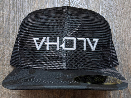 VH07V Black Camo Meshover Snapback