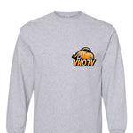 Adult "Buggin'" Long Sleeve Tee (Heather Gray)