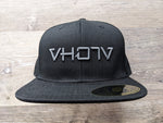 Snapback: XL Black/Charcoal 3D Puff logo