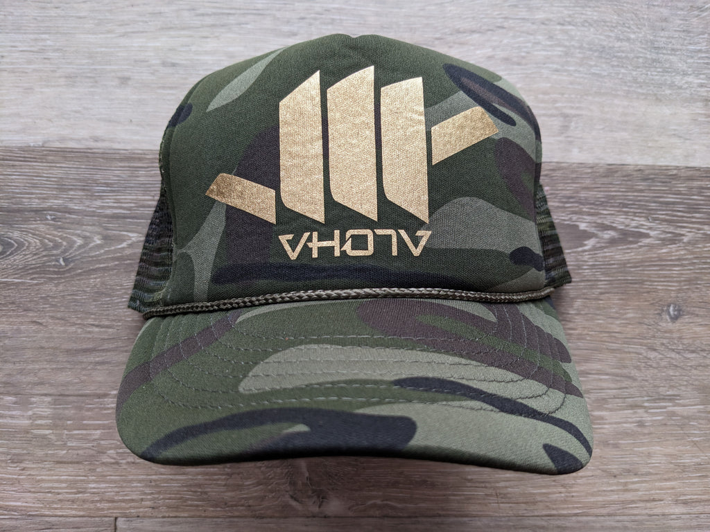 Snapback: Shaka Foam Trucker (Camo/Gold) – VH07V
