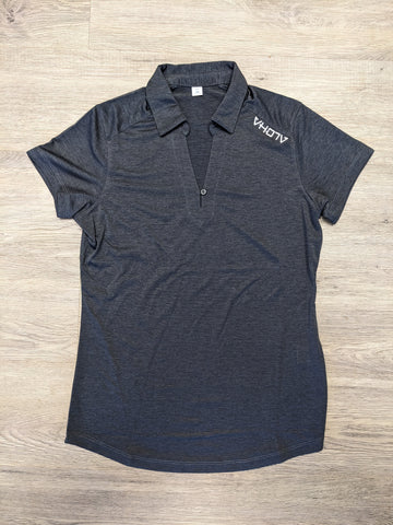 Ladies Moisture Wicking Performance Polo (Graphite)