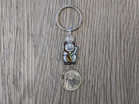 Acrylic Keychain (Maneki Neko)