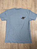 Fine Jersey Fitted "Sushi" Tee (Heather Slate Blue) - VH07V