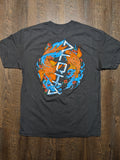 Adult "Koi Waves" Tee (Charcoal)