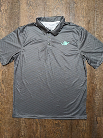 Adult Moisture Wicking Custom Diamond Polo (Graphite/Mint) – VH07V