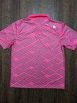 Adult Moisture Wicking Custom Diamond Polo (Hot Pink)