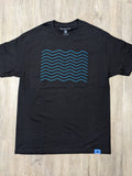 Adult "Aloha Waves" Tee (Black)