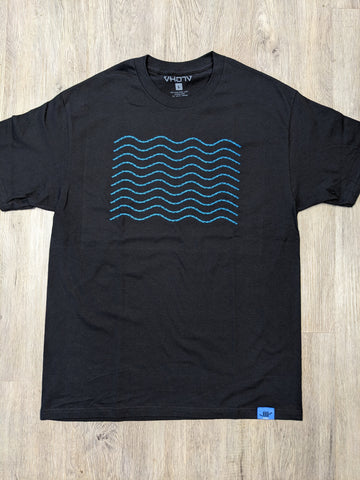 Adult "Aloha Waves" Tee (Black)