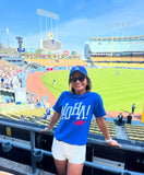 Adult "Aloha Dodgers" Tee (Blue) - VH07V