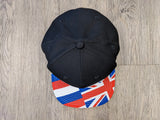 Snapback: XL Black/Hawaiian Flag Bill 3D Puff logo