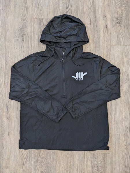 Lightweight Pullover Windbreaker Anorak Jacket (Black) – VH07V