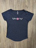 Ladies "Sakura" Tri-Blend Dolman Jersey (Indigo)