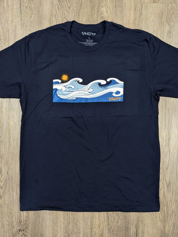 Fine Crew "Sunset Waves" Tee (Midnight Navy) - VH07V