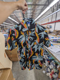 Black "Lei" Button Down Aloha Shirt