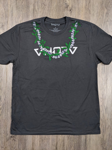 Fine Crew "Neck Lei" Tee (Graphite)