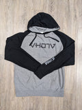 Raglan Pullover Sweatshirt (Heather Gray/Black)