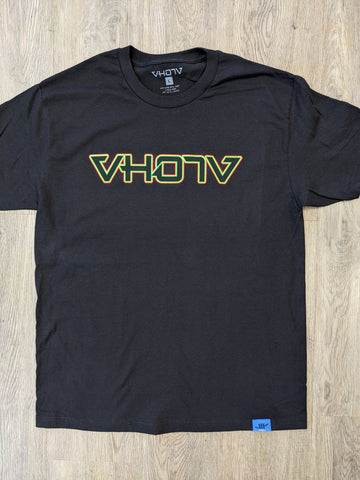 Adult Logo Tee (Black/Red/Yellow/Green) Outline