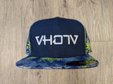 Snapback: Lauae Fern Camo w/ White 3D Puff logo