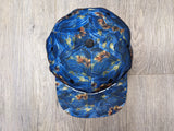 Snapback: Custom Navy/Gold Japanese Pattern 3D Puff logo - VH07V