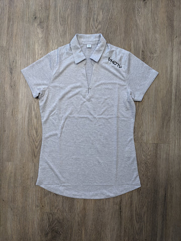Ladies Moisture Wicking Performance Polo (Silver) - VH07V