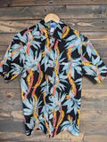 Black "Lei" Button Down Aloha Shirt