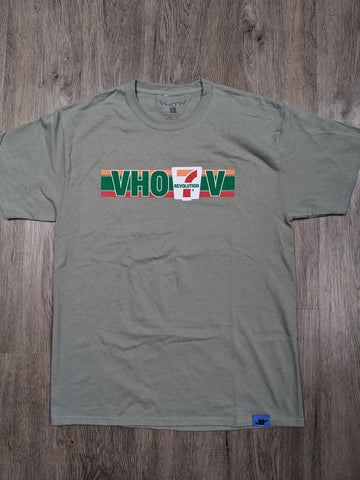 Adult "711" Tee (Stonewash Green)