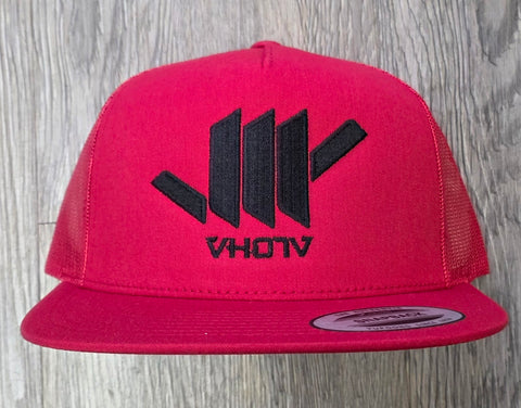 Snapback: Shaka Trucker (Red/Black)