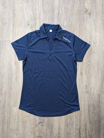 Ladies Moisture Wicking Performance Polo (Navy) - VH07V