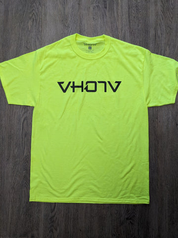 Adult Logo Tee (Safety Green/Black)
