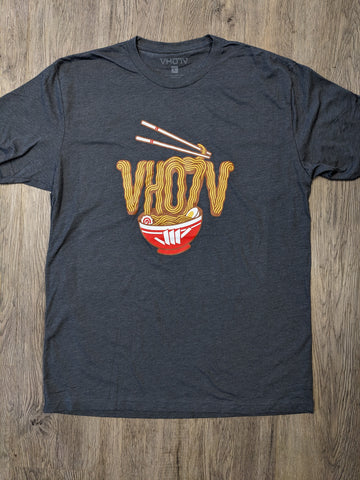 Fine Jersey Fitted "Saimin" Collab Tee (Heather Heavy Metal)