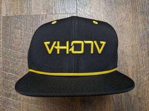 Snapback: Performance Grandpa Trucker (Black/Yellow)