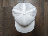 Snapback: Laser Perforated Performance Trucker (White)