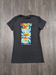 Ladies "Shave Ice" Crew Tee (Charcoal)