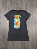 Ladies "Shave Ice" Crew Tee (Charcoal)