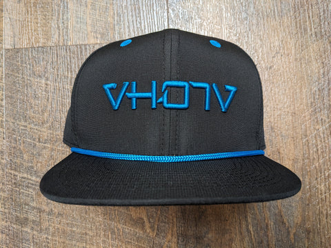 Snapback: Performance Grandpa Trucker (Black/Blue)