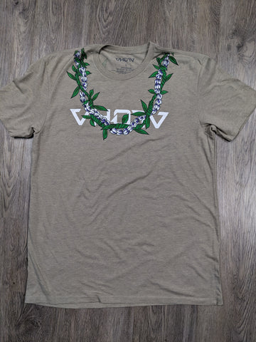 Fine Crew "Neck Lei" Tee (Tan)
