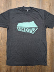 Fine Jersey Fitted "Diamond Head" Tee (Charcoal)