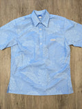 All Denim/Baby Blue Floral Aloha Shirt