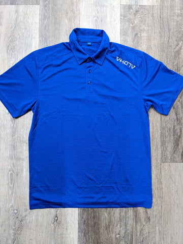 Adult Moisture Wicking Performance Polo (Royal Blue)