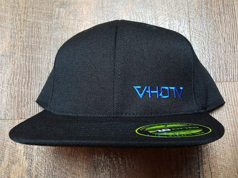 Fitted: Small Logo Hat (Black/Blue) - VH07V