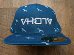 Snapback: Iwa Birds 3D Puff logo (Blue/White)