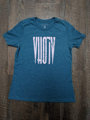 Ladies "Tall" Relaxed Jersey Tee (Teal) - VH07V