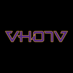 Adult Logo Tee (Black/Purple/Gold) Outline - VH07V