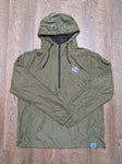 Lightweight Pullover Windbreaker Anorak Jacket (Army Green)