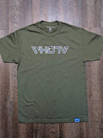 Adult Logo Tee (Military Green/Black) Outline - VH07V