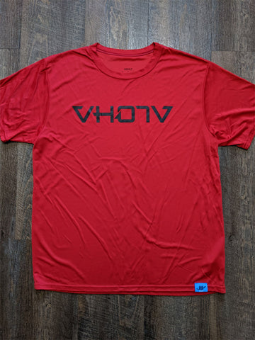 Adult Moisture Wicking T-shirt (Red/Black)