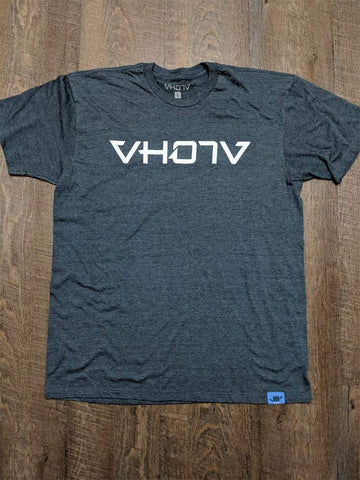 Fine Jersey Fitted Logo Tee (Navy Heather) - VH07V
